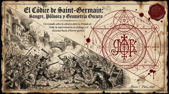 Portada de El Códice de Saint-Germain: Sangre, Pólvora y Geometría Oscura