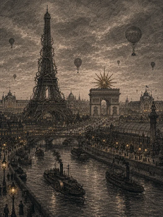 Uchronic Paris, illustrated in the ATEM glossary